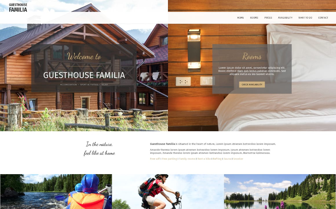 UBYTOVÁNÍ A WELLNESS